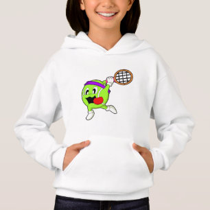 Tennis ball with Tennis racket Hoodie