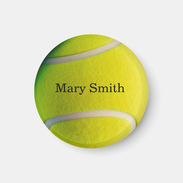 Tennis ball with your name  magnet (Front)
