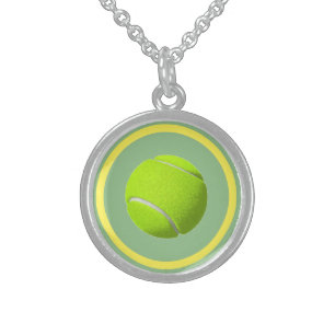 Tennis Ball Woman's Gift Charm Pendant Necklace