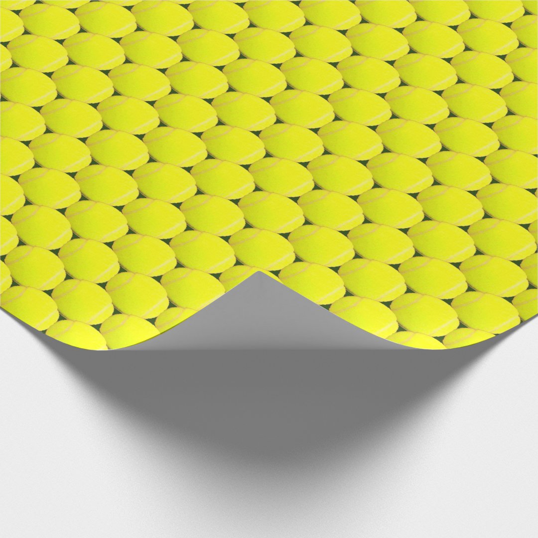 Tennis Ball Wrapping Paper Zazzle