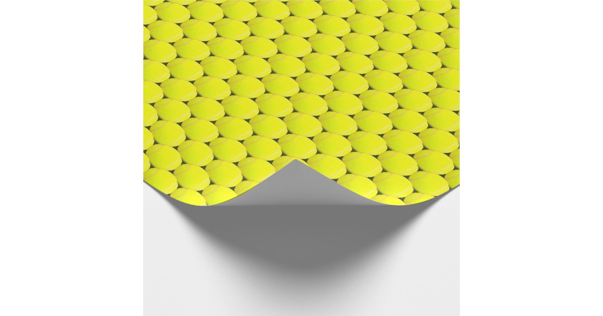 Tennis Ball Wrapping Paper Zazzle