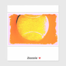 Tennis Ball XL 14" x 14" Custom-Cut Vinyl Stickers