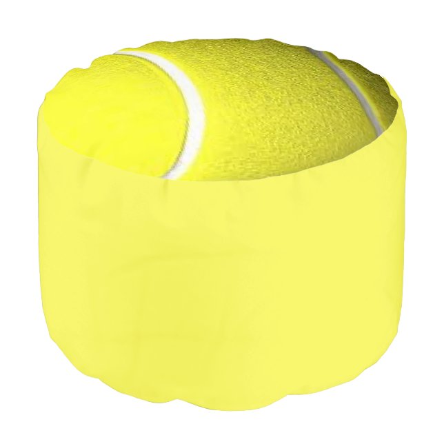 Tennis Ball Yellow Ottoman (Angled Front)
