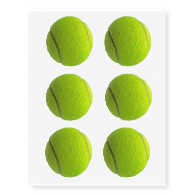 Tennis Balls 4Arnold Temporary Tattoos (Front)