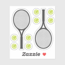Tennis balls and tennis rackets