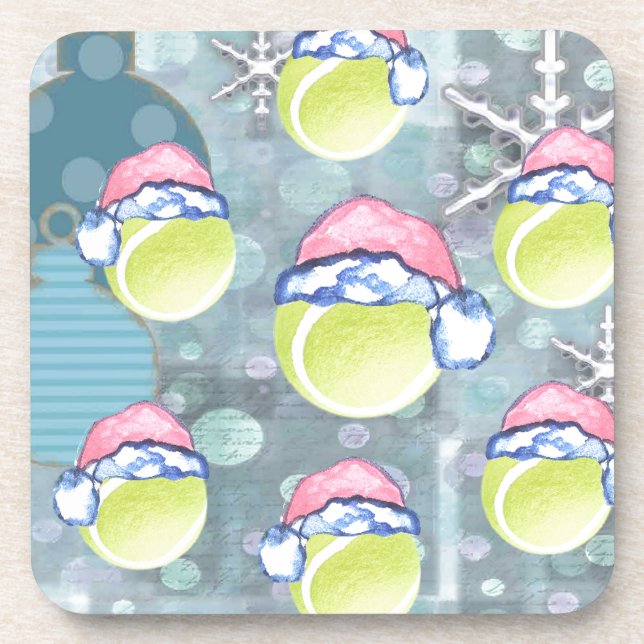 TENNIS BALLS BEVERAGE COASTER (Front)