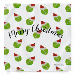 Tennis Balls can wear Santa Hats for Christmas Bandana