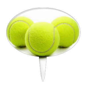 Tennis balls cupcake/cake topper