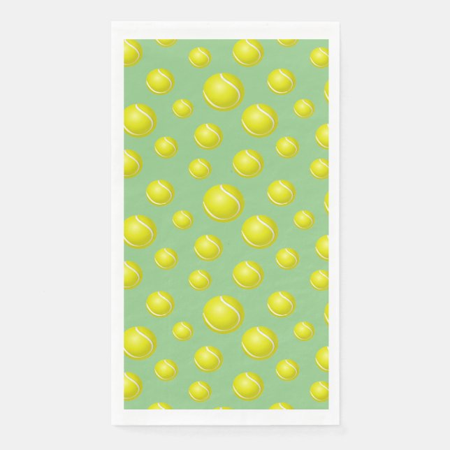 Tennis Balls Design Guest Towel (Front)