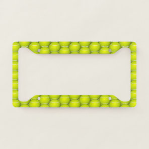Tennis Balls Design License Plate Frame