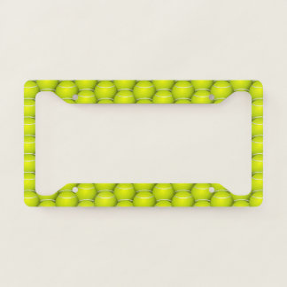 Tennis Balls Design License Plate Frame