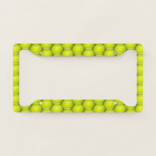 Tennis Balls Design License Plate Frame