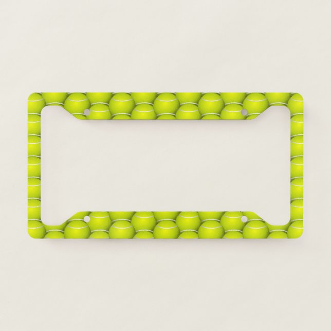 Tennis Balls Design License Plate Frame (Front)