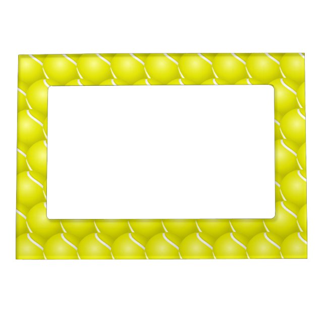 Tennis Balls Design Magnetic Photo Frame (Front)