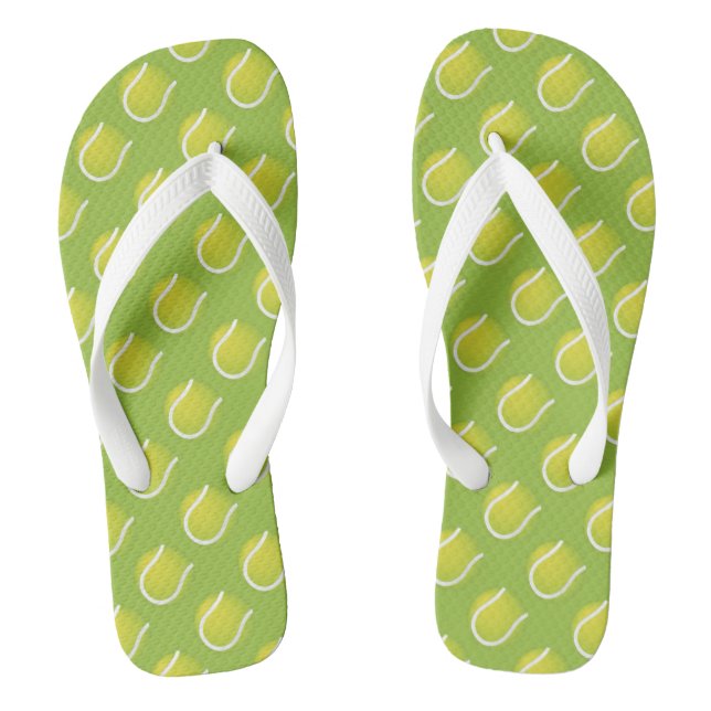 Tennis Balls Flip Flops (Footbed)