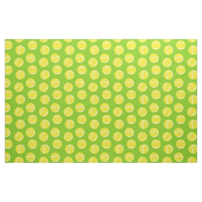 Tennis balls green sports fabric pattern (Fat Quarter)
