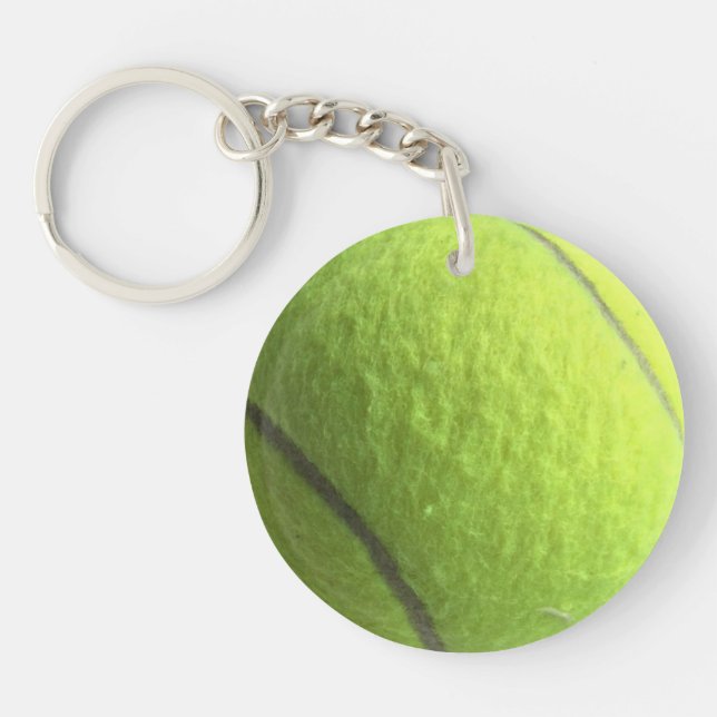 Tennis Balls Green Yellow 4Mike Acrylic Keychain (Front)