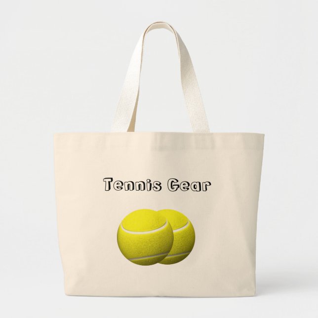 Tennis Balls Large Tote Bag (Front)