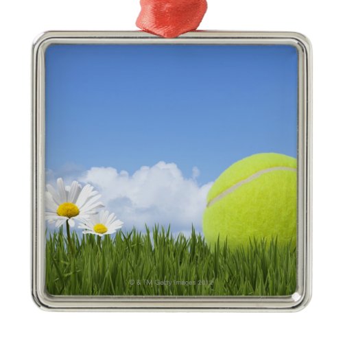Tennis Balls Metal Ornament