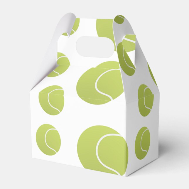 tennis balls pattern favor boxes (Front Side)