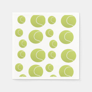 tennis balls pattern napkins