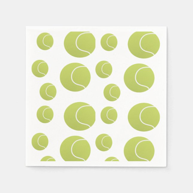 tennis balls pattern napkins (Front)