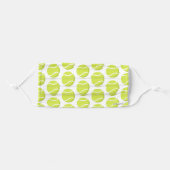 tennis balls pattern personalized sports adult cloth face mask (Front, Folded)