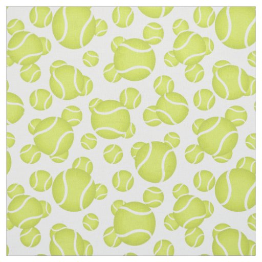 tennis balls pattern sports fabric