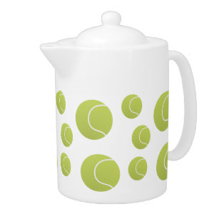 tennis balls pattern teapot