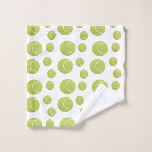 tennis balls pattern wash cloth