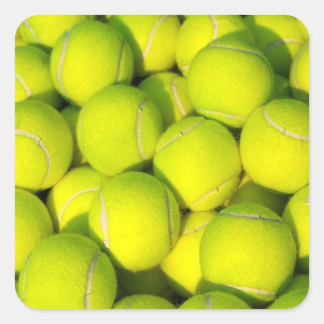 Tennis Balls Square Sticker (Front)