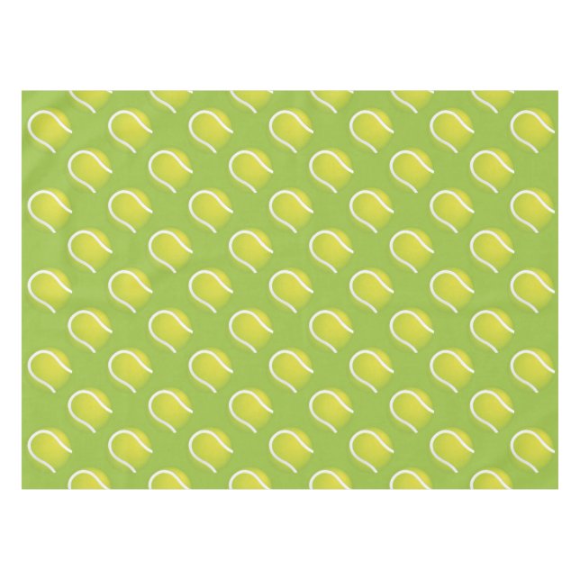 Tennis Balls Tablecloth (Front (Horizontal))