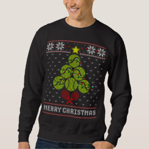 Tennis Balls Tree Merry Christmas Ugly Sweater