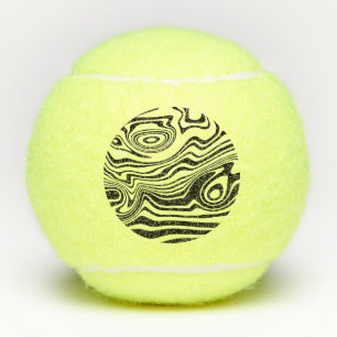 Tennis Balls with Art Design