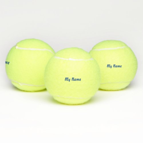 Tennis Balls with Own Name