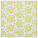 tennis balls with tiny hearts pattern sports fabric