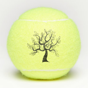 Tennis Balls with Tree