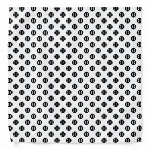 Tennis bandana with sporty ball pattern print