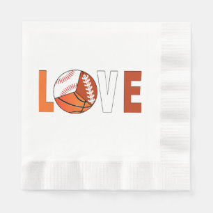 Tennis Basketball Baseball Football Lover Napkins