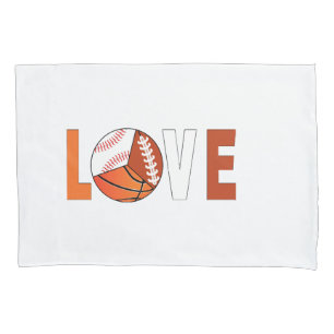 Tennis Basketball Baseball Football Lover Pillow Case