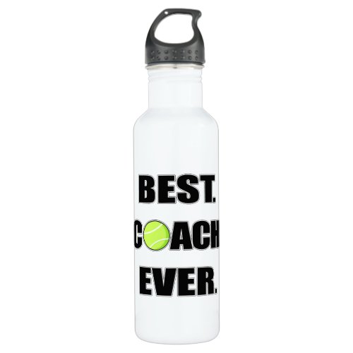 Tennis Best Coach Ever Water Bottle