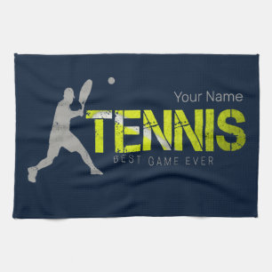 Tennis Best Game Ever Vintage Sport Coach Design Kitchen Towel