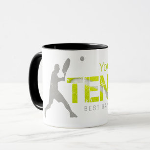 Tennis Best Game Ever Vintage Sport Coach Design Mug