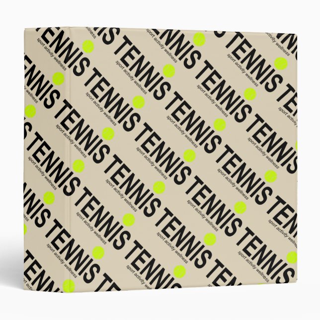 Tennis Binder (Front/Spine)