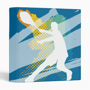Tennis Binder / Folder with tennis player on cover