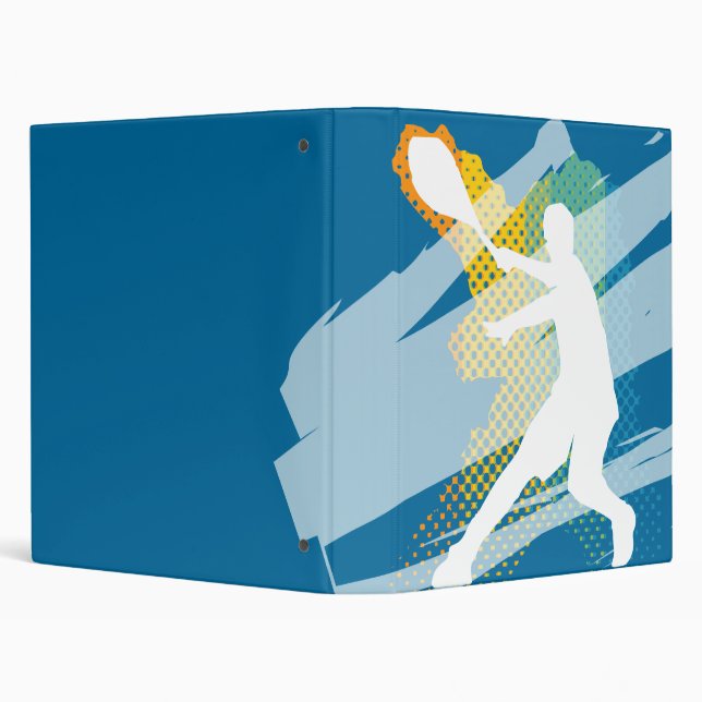 Tennis Binder / Folder with tennis player on cover (Background)