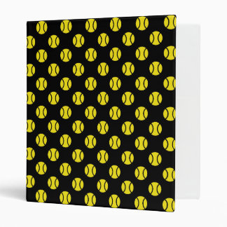 Tennis binder with yellow ball pattern | Custom