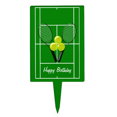 Tennis Birthday Cake Topper