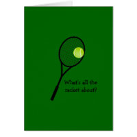 Funny Tennis Cards - Greeting & Photo Cards | Zazzle