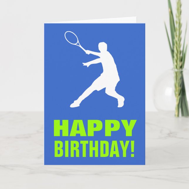 Tennis Birthday card (Front)